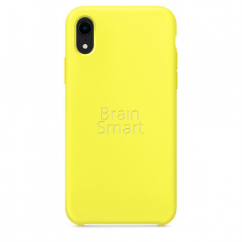 Чехол накладка силиконовая iPhone XR Silicone Case (32)  Яркий желтый фото