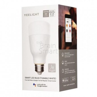 Wi-Fi лампочка Xiaomi Yeelight Smart LED Bulb (голосовое управление) DP0051WOEU White Умная электроника фото
