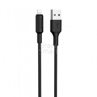USB кабель HOCO X25 Lightning Soarer (1 m) Black фото