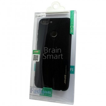 Чехол накладка силиконовая Huawei Honor P Smart SMTT Simeitu Soft touch черный фото