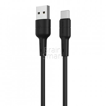 USB кабель Borofone BX30 Silicone Type-C (1m) Черный фото