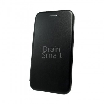 Чехол книжка Xiaomi Redmi Note 6 Pro Brauffen кожа черный фото