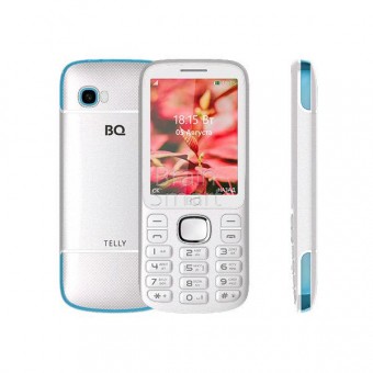 Мобильный телефон BQ TELLY 2808 белый/голубой фото