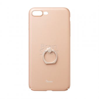 Чехол накладка пластиковая  iPhone 7 Plus Oucase Lingyu elite Series с кольцом gold фото
