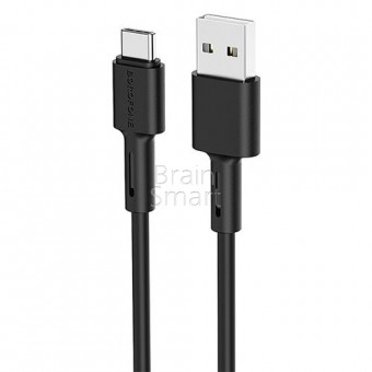 USB кабель Borofone BX31 Silicone Type-C (1m) Черный фото