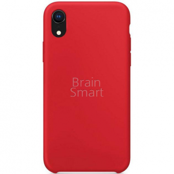 Чехол накладка силиконовая iPhone XR Silicone Case (14) Красный фото