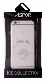 Чехол накладка силиконовая iPhone 7/8  Aspor Ice Collection прозрачный фото