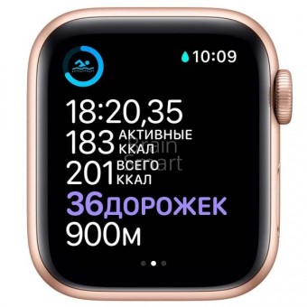 Умные часы Apple Watch  Siriese 6 44mm Gold Aluminum Case with Pink Sand Sport Band фото