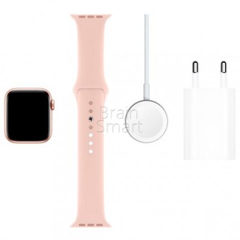 Apple Watch Siriese 5 44mm Gold Aluminum Case with Pink Sand Sport Band фото