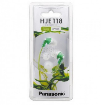 Наушники Panasonic RP-HJE118 зеленый фото