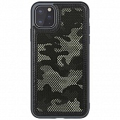 Чехол накладка силиконовая iPhone 11 Pro Max Nillkin Camo черный