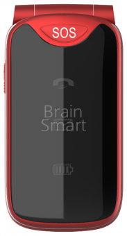 Maxvi E6 red  2,4' 1.3 Mpx 1200 mAn 2 SIM, фонарик (раскладушка) фото