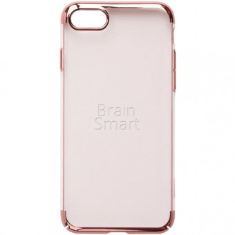Чехол накладка пластиковая iPhone 7/8 Oucase Bins plating Series с оконтовкой pink фото