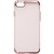 Чехол накладка пластиковая iPhone 7/8 Oucase Bins plating Series с оконтовкой pink фото