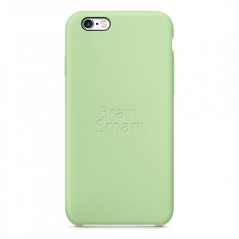 Чехол накладка силиконовая iPhone 6/6S Silicone Case Мятный (1) фото