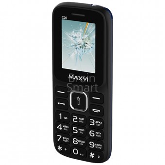 Мобильный телефон Maxvi C26 Черный-синий фото