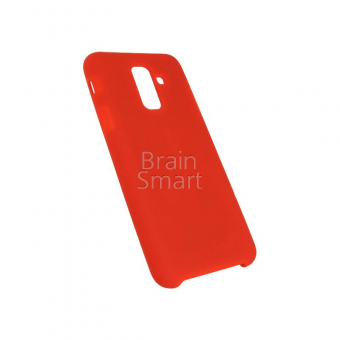 Чехол накладка силиконовая Samsung А605 (А6+ 2018) Silicone Cover (14) красный фото