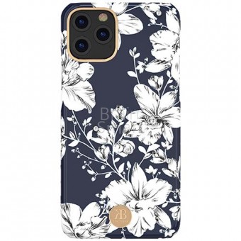 Чехол накладка силиконовая iPhone11 Pro KINGXBAR Swarovski Blossom Series Black фото