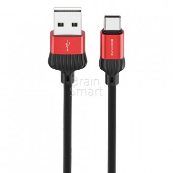 USB кабель Borofone BX28 Dignity Type-C (1м) Black-Red фото