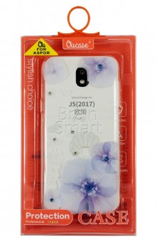 Чехол накладка силиконовая Samsung J530 (2017) Oucase Diamond Series HY-006 прозрачный фото