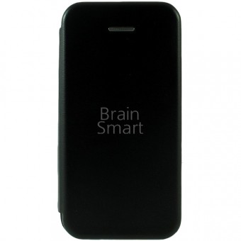Чехол книжка iPhone 5/5S Creative Case тех.пак. кожа Black фото