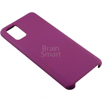 Чехол накладка силиконовая Samsung A51 2020 Silicone Case Фиолетовый (36) фото