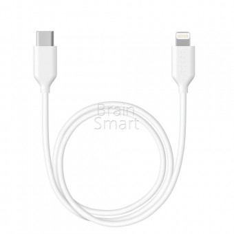 Deppa дата-кабель USB-C - Lightning, MFI, 60W, 1.2м, белый,(72231) фото