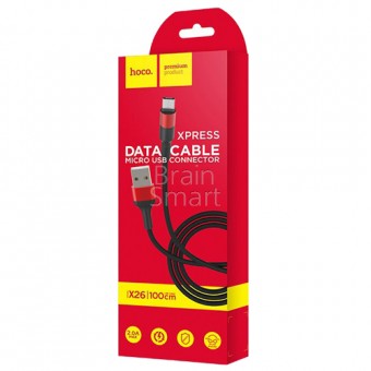 USB кабель HOCO X26 Micro (1 m) Red фото