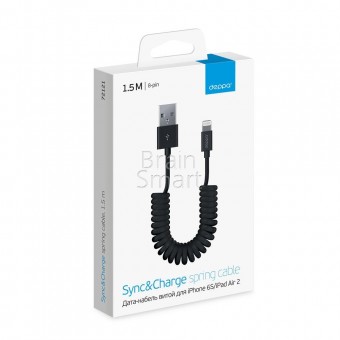 Кабель USB Deppa Apple iPhone 6S/iPad Air 8-pin (72121) черный фото