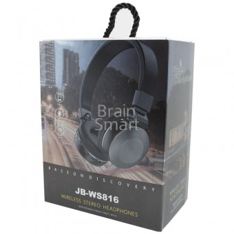Bluetooth гарнитура WS-816BT black/grey фото