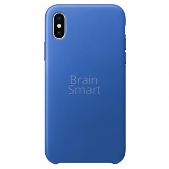 Чехол накладка силиконовая iPhone Xs Max Silicone Case (3) Синий фото