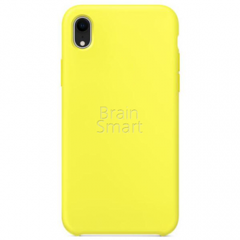 Чехол накладка силиконовая iPhone XR Silicone Case (4) Желтый фото