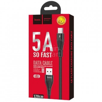 USB кабель HOCO U53 Flash Type-C (1.2m) Black фото