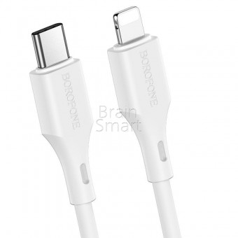 USB кабель Borofone BX49 USB-C to LIghtning Cool PD (1m) Белый фото