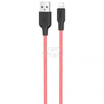 USB кабель Hoco X21 Plus Silicone Ligthning 2M Red фото