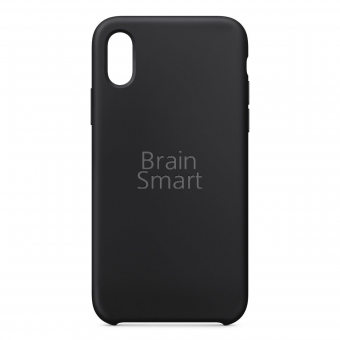 Чехол накладка силиконовая iPhone XR Silicone Case Черный (18) фото
