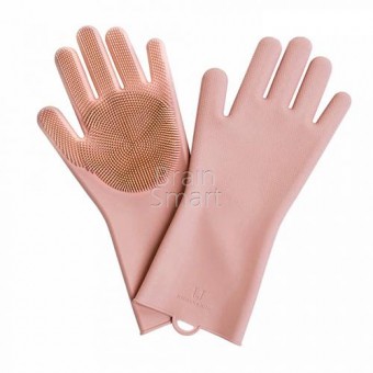 Силиконовые перчатки Magic Silicone Cleaning Gloves (HO004) Оранжевый Умная электроника фото