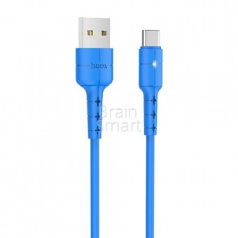 USB кабель HOCO Type-C X30 Star (1,2 m) синий фото