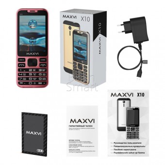 Мобильный телефон Maxvi X10 Розовый фото