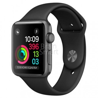 Смарт-часы Apple Watch Series 1 Sport 42мм серый+черный фото