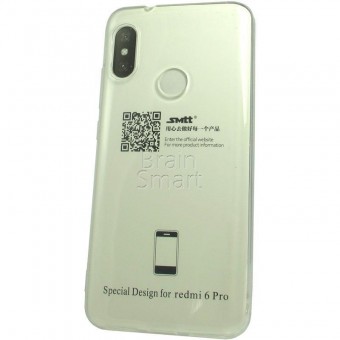 Чехол накладка силиконовая Xiaomi Redmi 6 Pro/A2 Lite SMTT Simeitu Soft touch Прозрачный фото