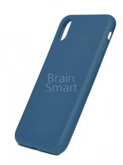 Чехол накладка силиконовый iPhone X/XS Monarch Elegant Design Blue фото