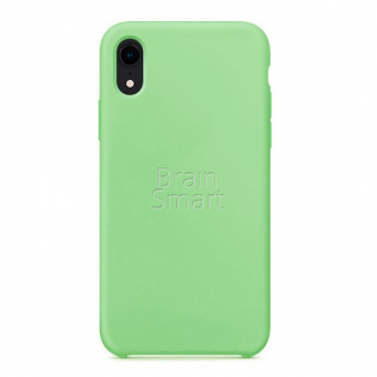 Чехол накладка силиконовая iPhone XR Silicone Case Мятный (1) фото
