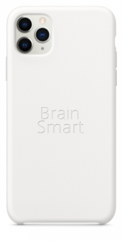 Чехол накладка силиконовая iPhone 11 Pro Max Silicone Case Белый (9) фото