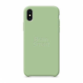 Чехол накладка силиконовая iPhone X Soft Touch 360 зеленый (1) фото