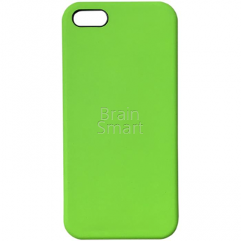 Чехол накладка силиконовая iPhone5/5S Silicone Case Яркий Зеленый (31) фото