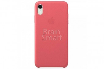 Чехол накладка iPhone XR Leather Case экокожа Peony Pink фото
