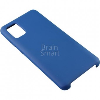 Чехол накладка силиконовая Samsung A31 2020 Silicone Case Синий (20) фото