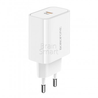 СЗУ Borofone BA57A Easy Speed PD3.0 USB-C Power Adapter (20W) Белый фото