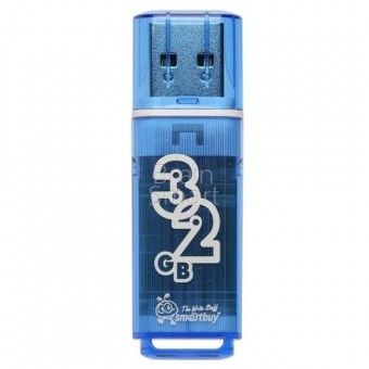 Память USB flash SmartBuy Glossy 3.0 32 ГБ синий фото